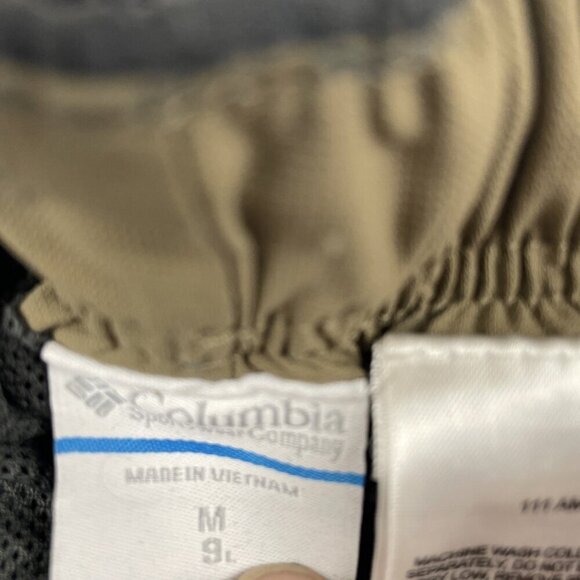 Columbia Belted Cargo Shorts Men’s M/9L Dark Gray Nylon Mesh Lined Inside Pocket - Picture 6 of 11